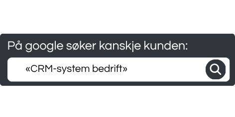Google søk, CRM system